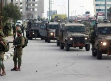 Ramallah: Nazi Soldiers Invaded , Abduct Six Palestinians, And Attack Protesters
