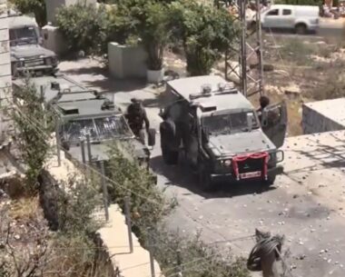 Nazi Soldiers Seriously Injure Palestinian During Funeral Of Slain Child