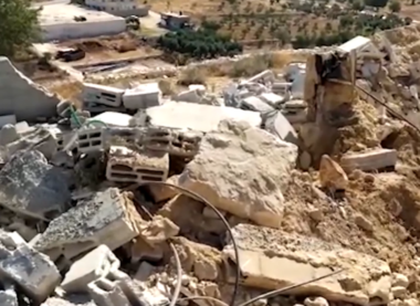 Nazi forces demolish retaining wall in Hebron-district town