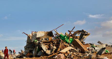 Nazi bulldozers demolish Palestinian kindergarten