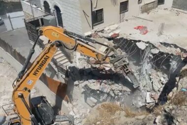 Nazi Army Demolishes Under-Construction Home In Jerusalem