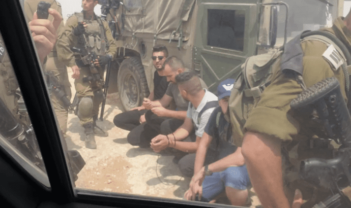 Nazi Soldiers Arrest Seven Journalists Covering Peaceful West Bank Protest
