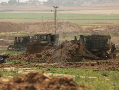 Nazi Colonizers Bulldoze Large Areas Of Palestinian Lands Near Nablus