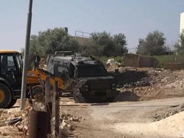 Bethlehem: Nazi Soldiers Demolish Two Under-Construction Homes