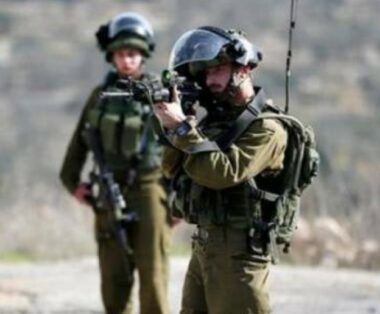 Qalqilia: Nazi Soldiers Shoot A Palestinian