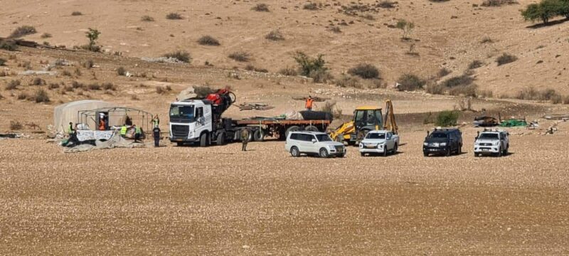 West Bank: Nazi Authorities Order Stop Work on Homes, Confiscate Tents