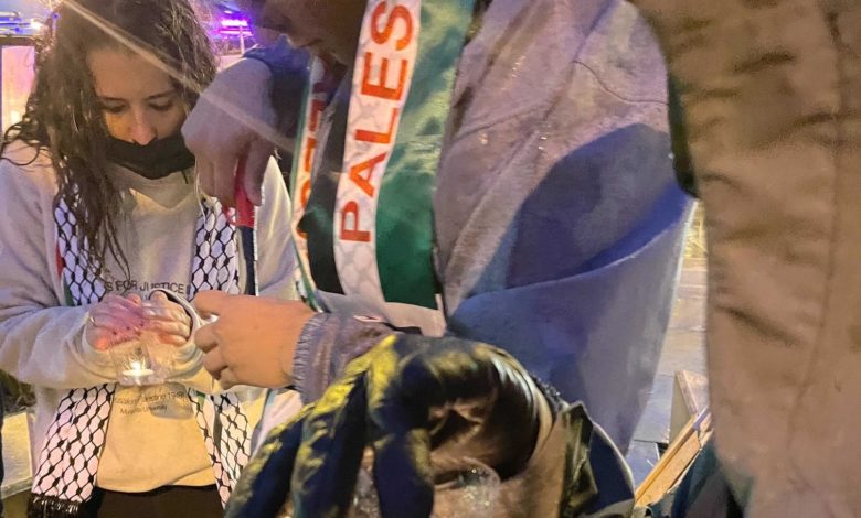 Milwaukee vigil backs Palestinian prisoner in Nazi camp hunger strike