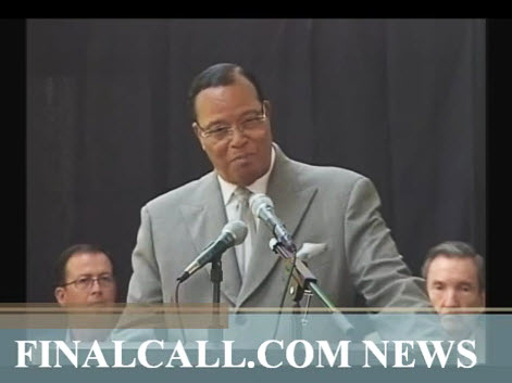 Farrakhan condemns war on Libya