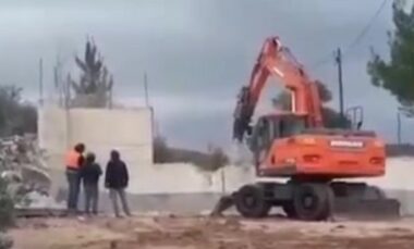Bethlehem: Nazi Soldiers Demolish A Retaining Wall