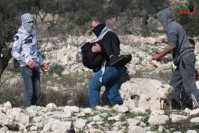Kufur Qaddoum: Nazi army Injures Dozens of Palestinians