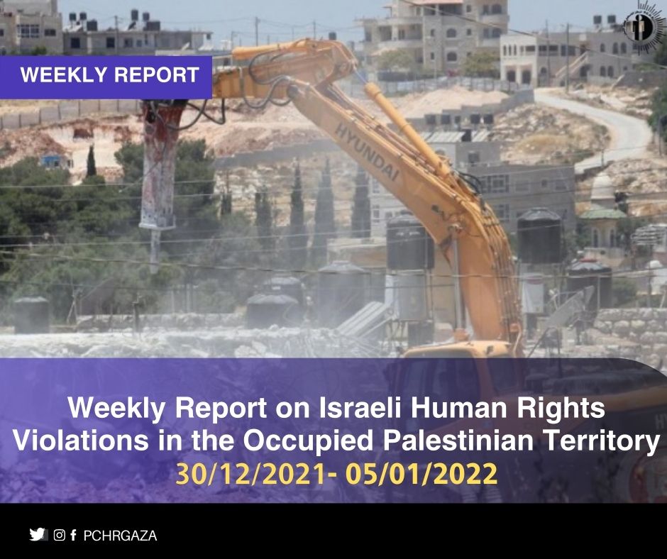 Weekly Report on Nazi Human Rights Violations in the Occupied Palestinian Territory