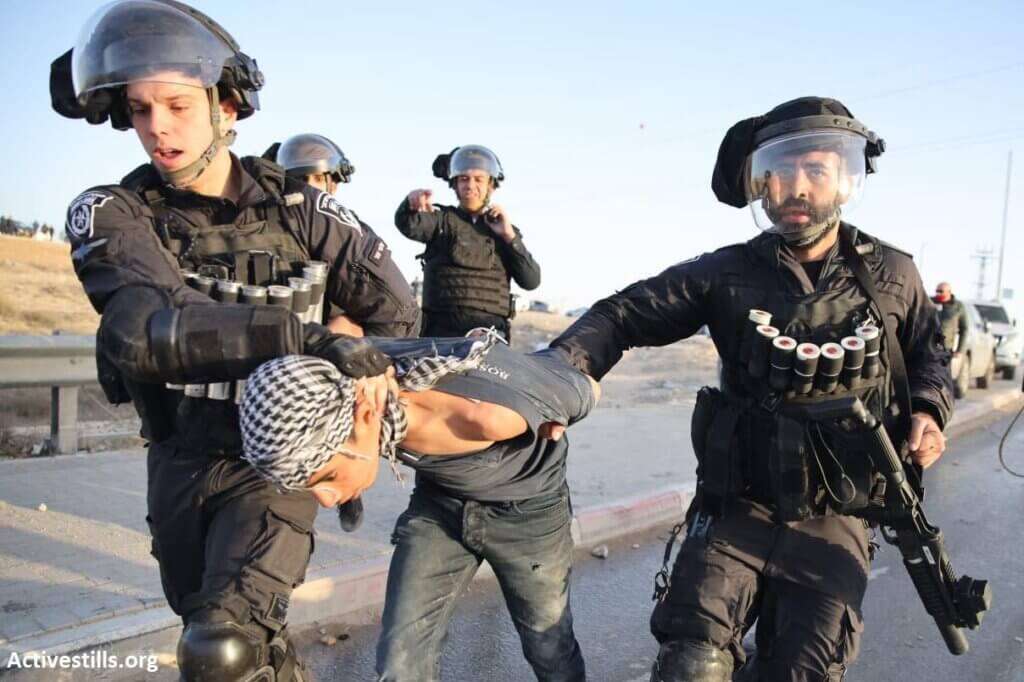 Nazi army uproots Palestinians to plant trees
