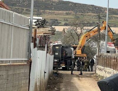 Palestine: Nazi Soldiers Demolish Two Commercial Structures In Jerusalem, Two Sheds In Nablus