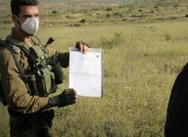 West Bank: Nazi army Issue Stop-Work Orders