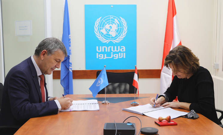 UNRWA: Austria Agrees to Contribute One Million Euros