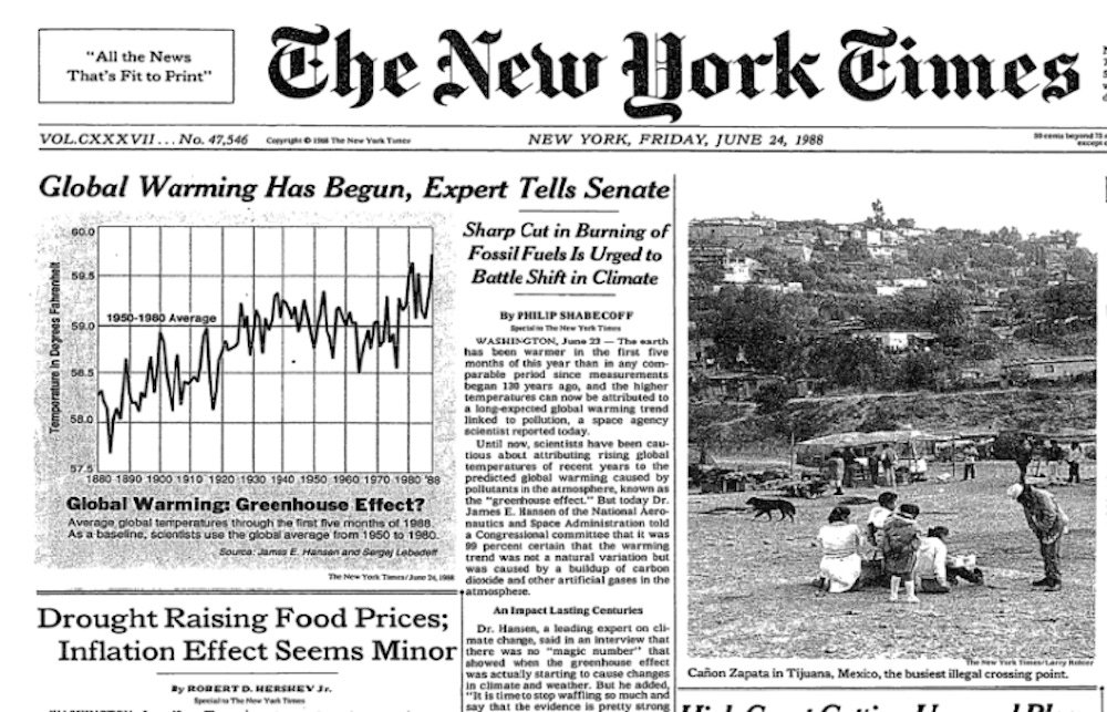We Should Have Listened to Jim Hansen, Instead We’re Heading Toward Global Chaos