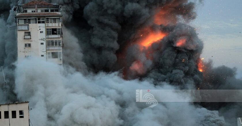 Nazi Bombardment Continues in central and southern Gaza