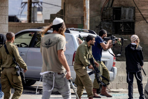 Nazi Jewish Settler Attack on Two Villages and Burning of 19 Vehicles in Ramallah