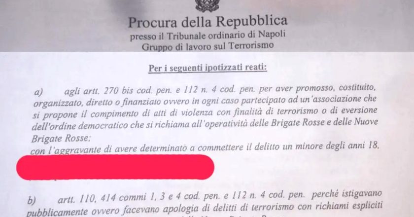 Solidarity with Italian communists targeted by political policing