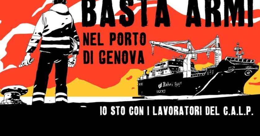 Genoa dockers call for Europe-wide non-cooperation with the genocide